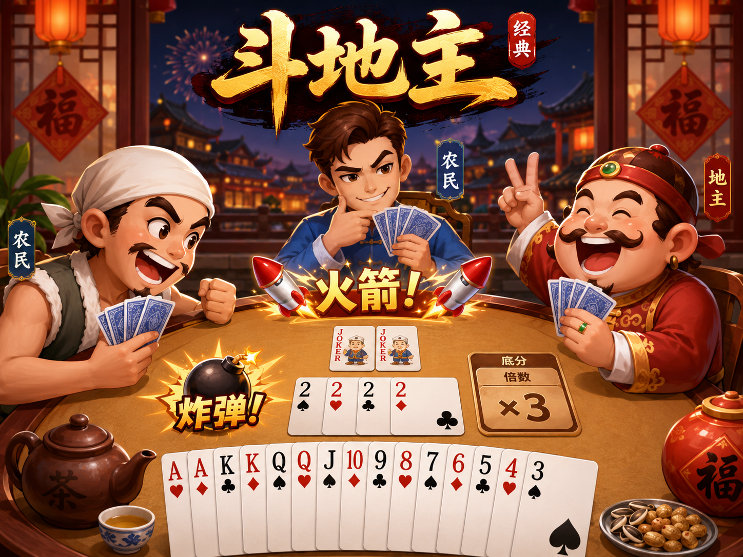 Dou Dizhu card game banner